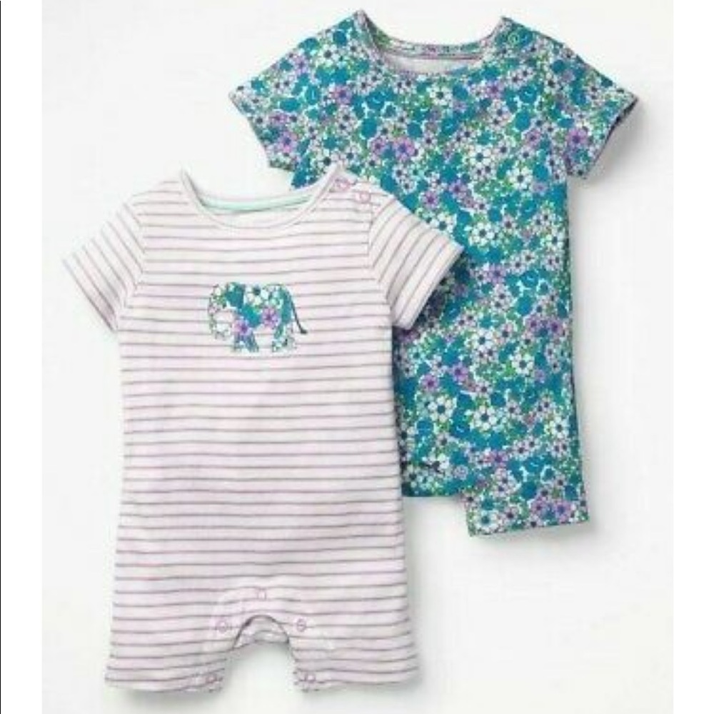 Set of mini Boden jersey rompers